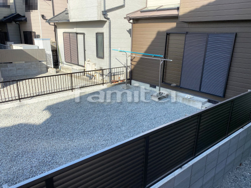 ブロック塀 (化粧ブロック) 太陽エコブロックス 普通CB アルミ形材 フェンス LIXIL AB YL3型 横ルーバー3 目隠し