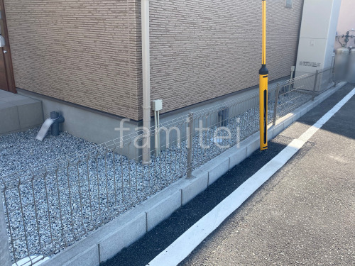ブロック塀 (化粧ブロック) 太陽エコブロックス 普通CB スチールメッシュ フェンス YKKAP イーネット3F型 スチール柱 境界・メッシュ