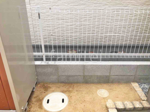 ブロック塀 (化粧ブロック) 太陽エコブロックス 普通CB スチールメッシュ フェンス YKKAP イーネット3F型 スチール柱 境界・メッシュ