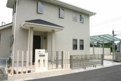 新築外構 クローズ 角柱デザイン