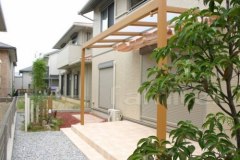 テラス屋根1F タイルデッキ