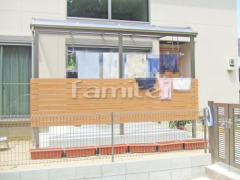レギュラーテラス屋根1F+目隠しパネル TOEXデザイナーズパーツ 土間