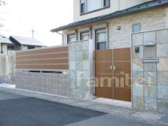 石門柱 新日軽 モデノRD門 郵便ポスト 目隠しフェンス