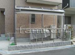 新日軽 ファインテラス屋根1F メッシュフェンス
