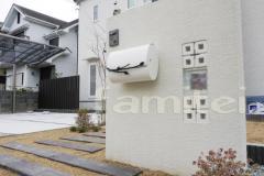 ガラスブロック門柱 スクリーンブロック / 郵便受け ブランチポストタイニィ