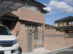 新築セミクローズ外構