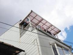 既存テラス屋根波板張替え