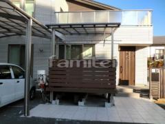 ウッドデッキ上テラス屋根 YKKヴェクターテラス1階