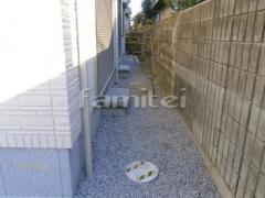 犬走り 防犯砂利 バラス砕石敷き 靴脱ぎ石 御影石 土台 化粧ブロック