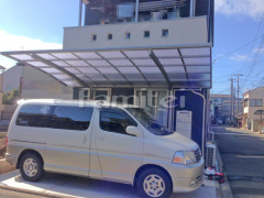 カーポート プライスポート 1台用(単棟) R型アール屋根