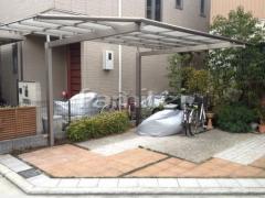 カーポート 三協マイリッシュ1台 逆勾配 特殊加工 斜めカット