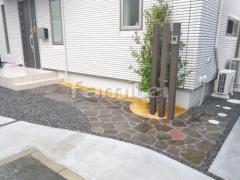 新築モダン オープン外構