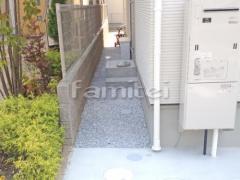 犬走り 防犯砂利敷き バラス砕石