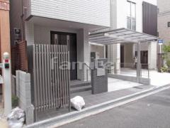 新築モダン オープン外構