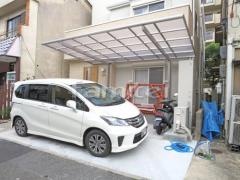 ガレージまわり 駐車場屋根 土間コンクリート