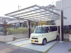 カーポート 四国化成マイポート 後柱仕様 横2台