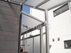 洗濯干し屋根 YKKAP ヴェクターテラス屋根(ベクター) 1階用 F型フラット屋根 物干し 目隠しパネル(前面 正面)
