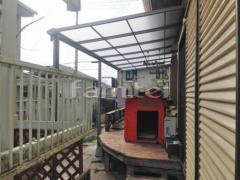 洗濯干し屋根 フラットテラス1階