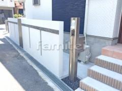 新築シンプルモダン セミクローズ外構