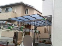 カーポート LIXILネスカF1台 ベランダ屋根 ライザーテラス2階