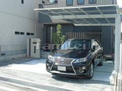ガレージまわり 駐車場屋根 土間コンクリート
