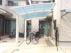 カーポート YKKレイナポート1台 柱なし雨除け屋根 ヴェクターテラス1階