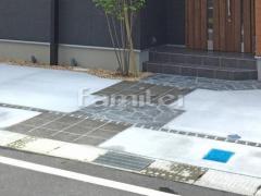 新築和モダン オープン外構