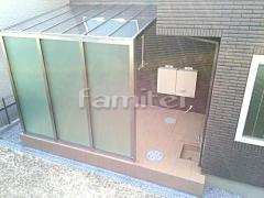 洗濯干し屋根 アウタールーフ タイルデッキ ベランダ屋根