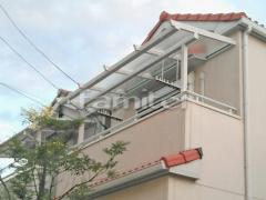 フル木製調ベランダ屋根 三協ナチュレ2階