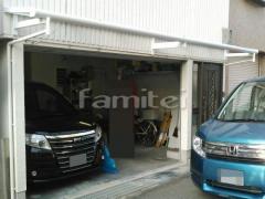 柱なし雨除け屋根 三協メニーウェルAテラス1階