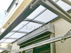 柱なし洗濯干し屋根 スピーネ1階