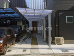 カーポート LIXILネスカF1台 雨除け屋根 フラットテラス1階