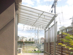 洗濯干し屋根 タイルデッキ 目隠しフェンス塀