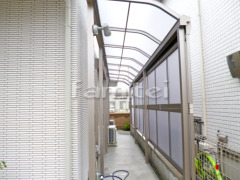 雨除け屋根 レギュラーテラス1階 目隠しパネル 土間コンクリート