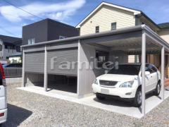 ヨドガレージ ラヴィージュ フル木製調テラス屋根 三協ナチュレ1階