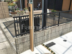 機能門柱 土間コンクリート