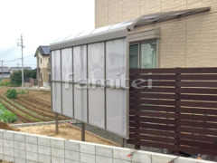 雨除け屋根 スピーネ1 目隠しパネル 木製調目隠しフェンス塀 ナチュラルウッド