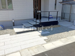 新築シンプル オープン外構