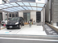 新築シンプル オープン外構