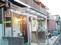 雨除け屋根 YKKヴェクター1階 特殊加工 独立式
