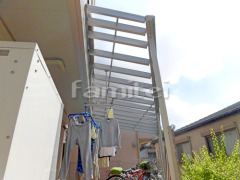 洗濯干し屋根 階段ステップ 境界フェンス塀