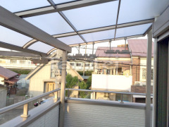 ベランダ屋根 LIXILスピーネ2階