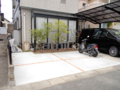 駐車場ガレージ増設拡張 リフォーム外構