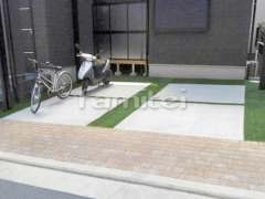 本物そっくり人工芝 防草シート加工