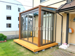 木製調ガーデンルーム 三協ハピーナ 積雪50cm対応