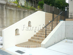 新築ナチュラル 高台セミクローズ外構