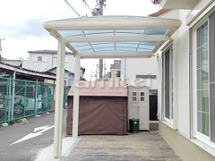 木製調カーポート LIXILフーゴAプラス1台