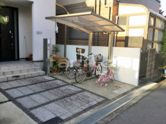 自転車バイク屋根 YKKレイナポート