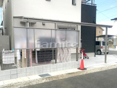 洗濯干し屋根 LIXILスピーネ1階 目隠しパネル