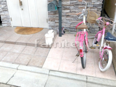 自転車置場 床タイル貼り ニッタイ工業 ロッセクラシコ